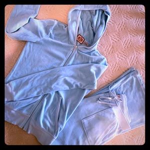 Juicy couture velour zipup hoody & pants tracksuit